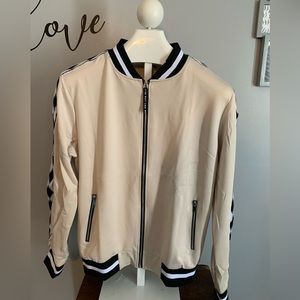 Khaki/Tan full zip track jacket men’s size medium